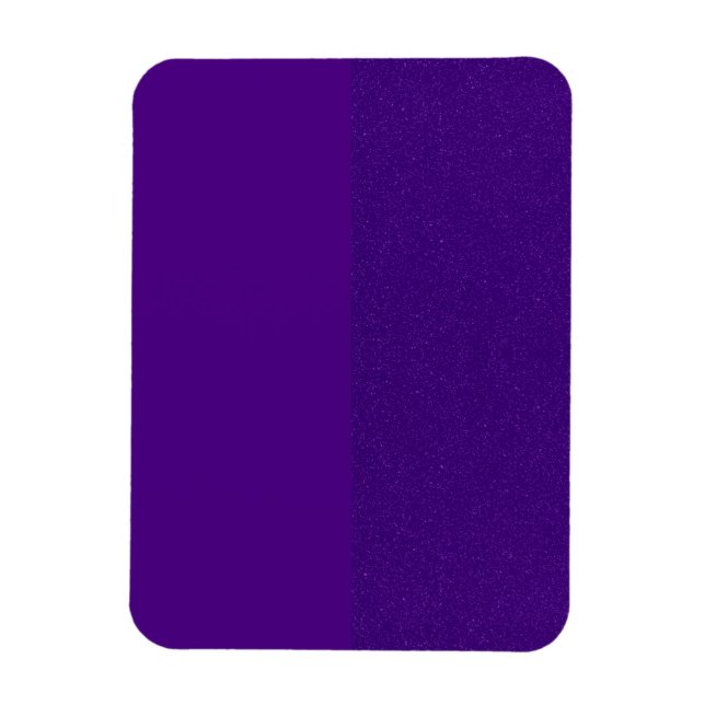 Imán de foto flexible personalizado morado dividid (Vertical)