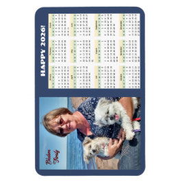 Imán de foto para calendario familiar 2026