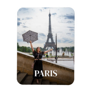 Imán de Foto Personalizada con Texto Personalizado