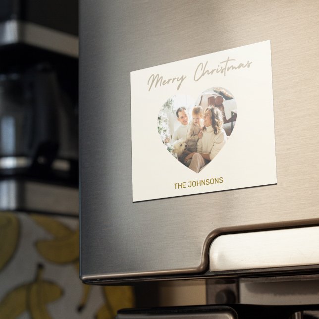 Imán de foto personalizada de Feliz Navidad (Subido por el creador)