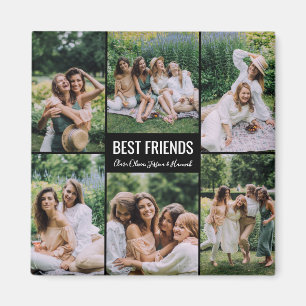 Imán de Foto Personalizado para Mejores Amigos