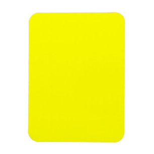 Imán de Foto Rectangular Amarillo