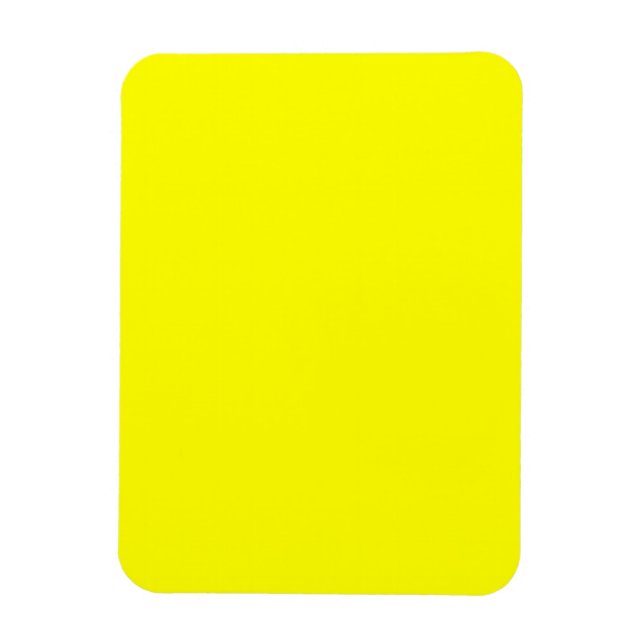 Imán de Foto Rectangular Amarillo (Vertical)