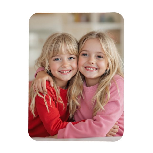Imán de fotografía flexible personalizado de fotog (Vertical)
