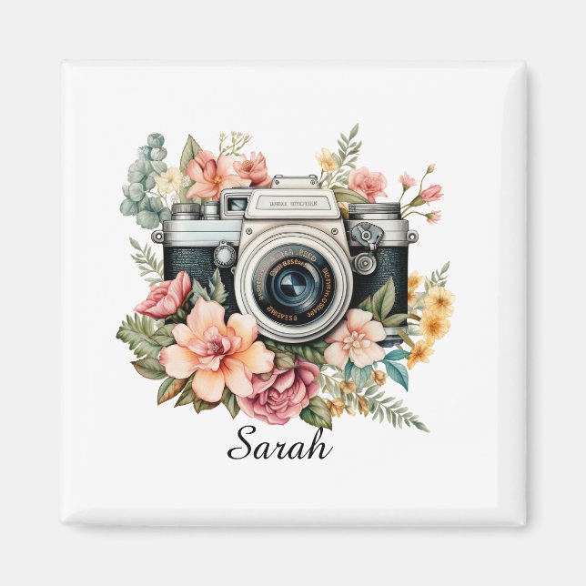 Imán de Fotógrafo Personalizado (Frente)