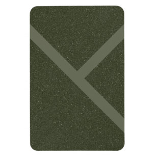 Imán de franja diagonal audaz - Minimalismo verde