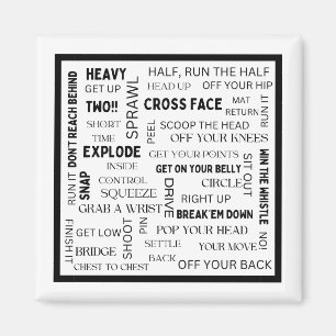 Imán de frases de lucha