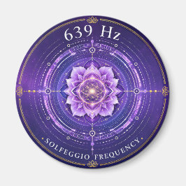 Imán de frecuencia Solfeggio de 639 Hz