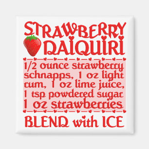 Imán de fresa de Daiquiri