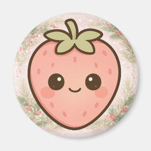 Imán de Fresa Kawaii Adorable