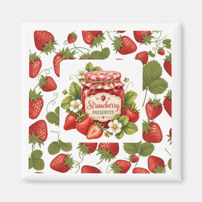 Imán de Fresas (Frente)