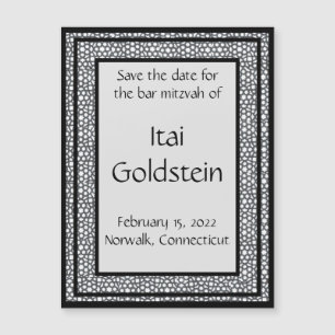 Imán de Fretwork Repeated para Guardar la Fecha