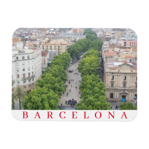 imán de frigorífico Barcelona La Rambla