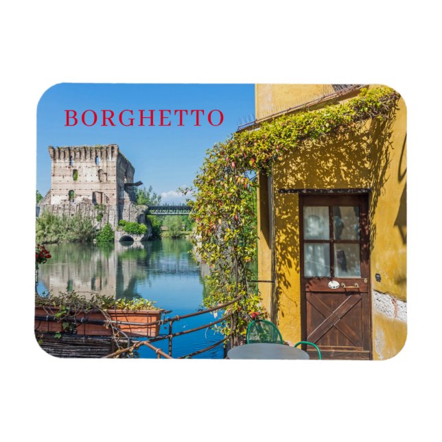 Imán de frigorífico Borghetto sul Mincio (Horizontal)