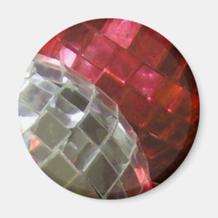 imán de frigorífico con detalles de Red Baubles