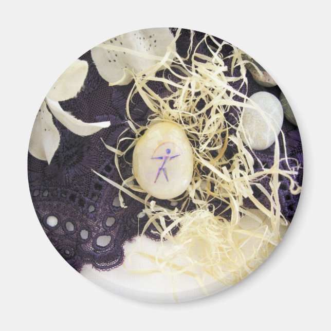 Imán de frigorífico místico-afortunado (Frente)