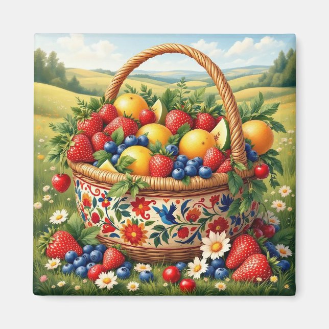 Imán de Fruta de Verano (Frente)