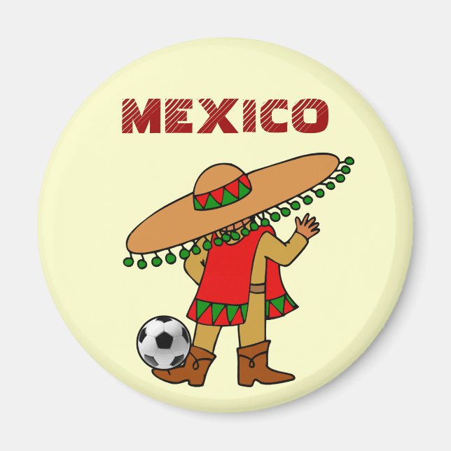 imán de futbol de méxico (Frente)
