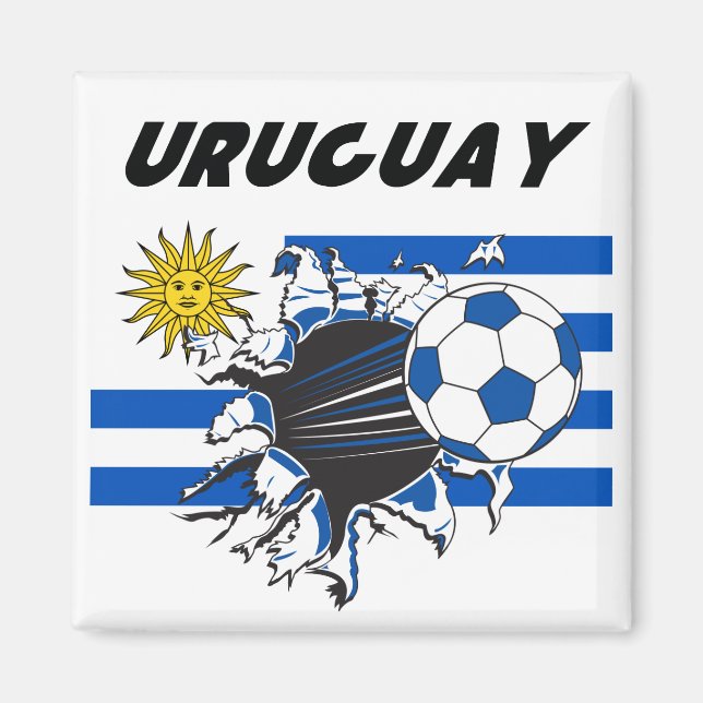 imán de fútbol uruguayo (Frente)