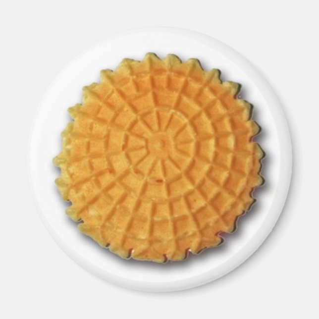 Imán de galletas de Pizzelle (Frente)