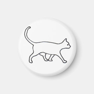 imán de gatos caminando
