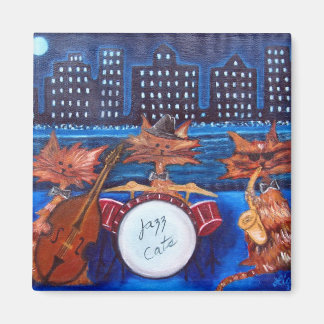 imán de gatos de jazz