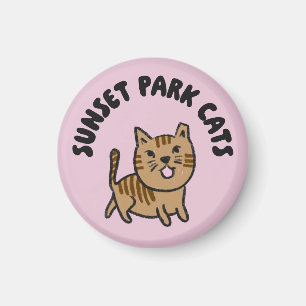 imán de gatos de Sunset Park (Munchkin)