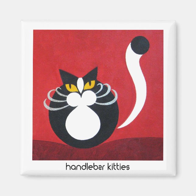 imán de gatos divertidos * imán de gatos lindo (Frente)