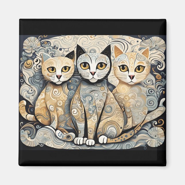 imán de gatos tranquilizantes (Frente)
