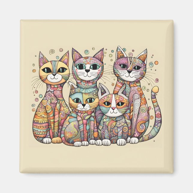 imán de gatos tranquilizantes (Frente)