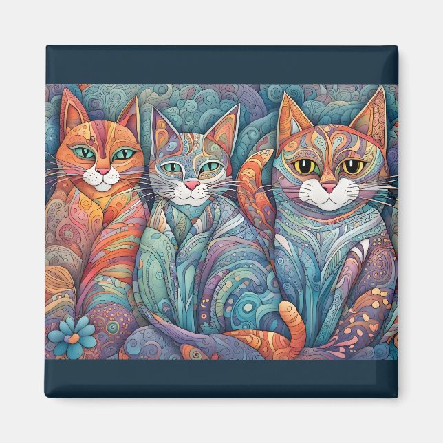 imán de gatos tranquilizantes (Frente)