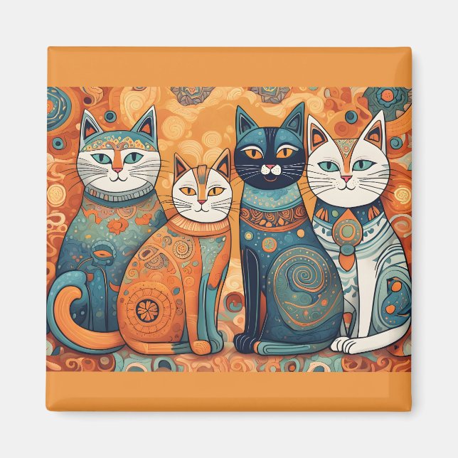 imán de gatos tranquilizantes (Frente)