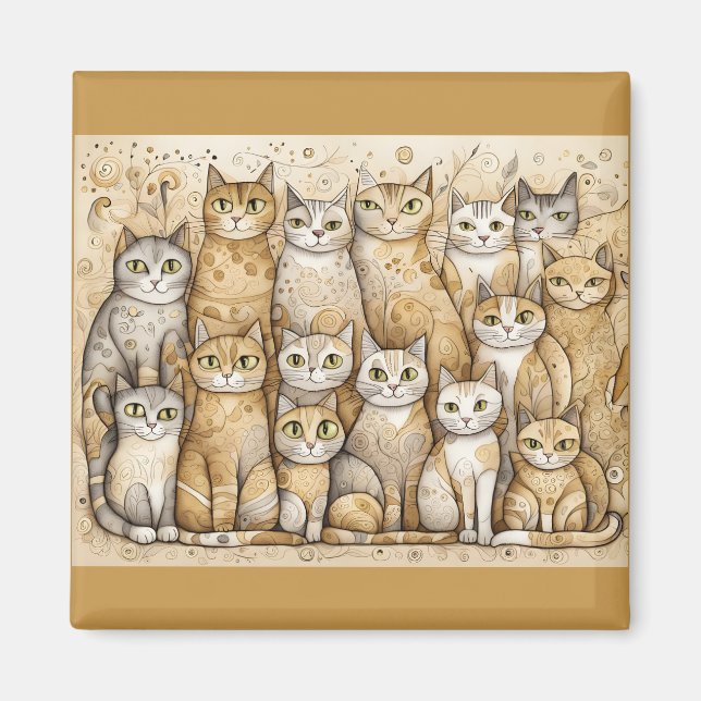 imán de gatos tranquilizantes (Frente)