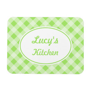 Imán de Gingham Personalizado