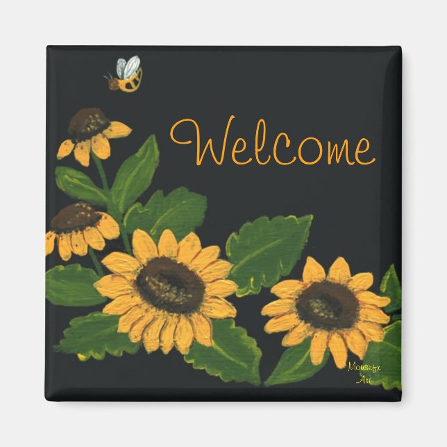 Imán de girasol (Frente)