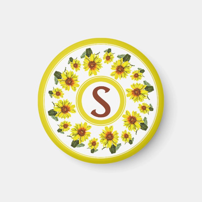 Imán de girasol (Frente)