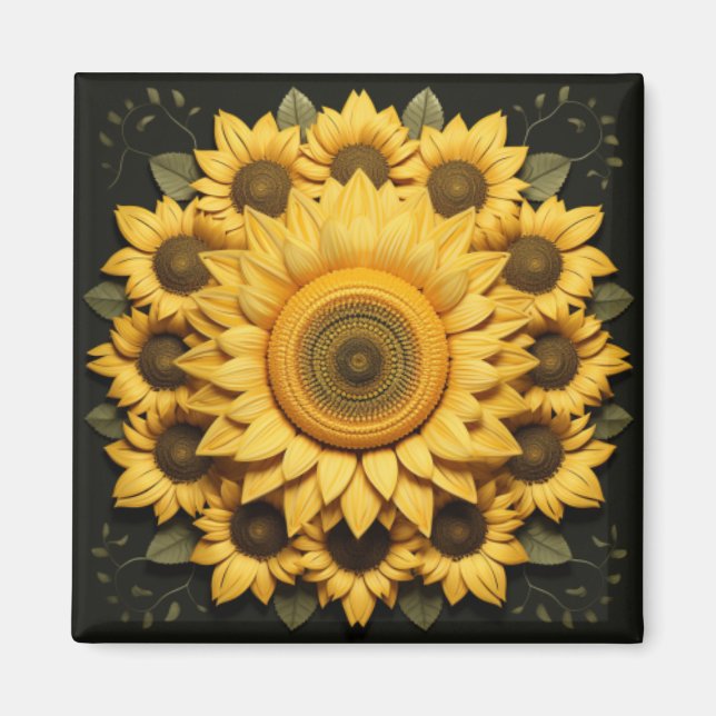 Imán de girasol (Frente)