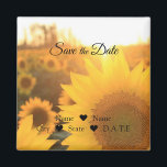 Imán de girasol<br><div class="desc">El Personalizable del girasol salva la fecha</div>