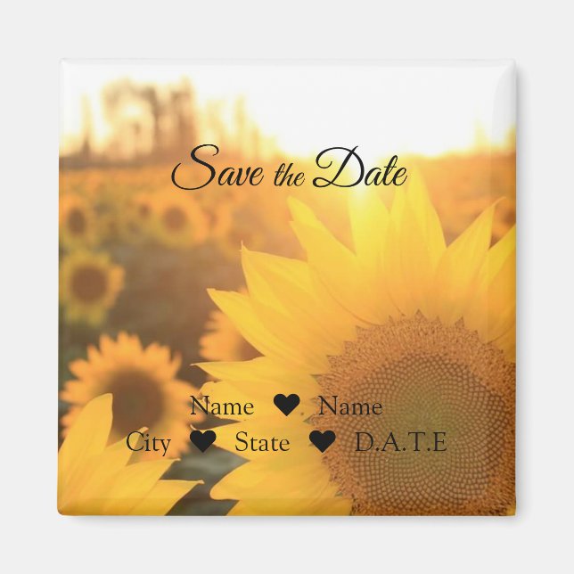 Imán de girasol (Frente)