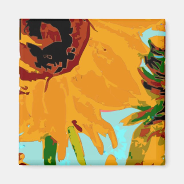 Imán de girasol (Frente)