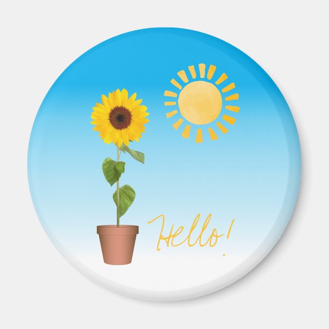 Imán de girasol (Frente)