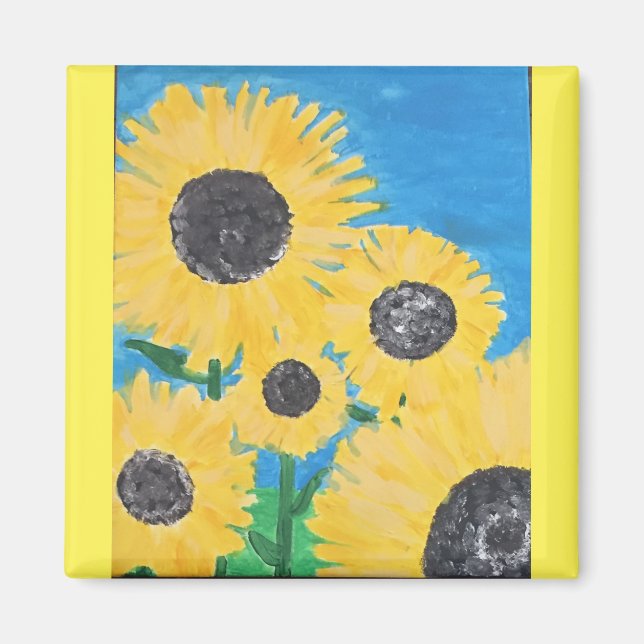 Imán de girasol (Frente)