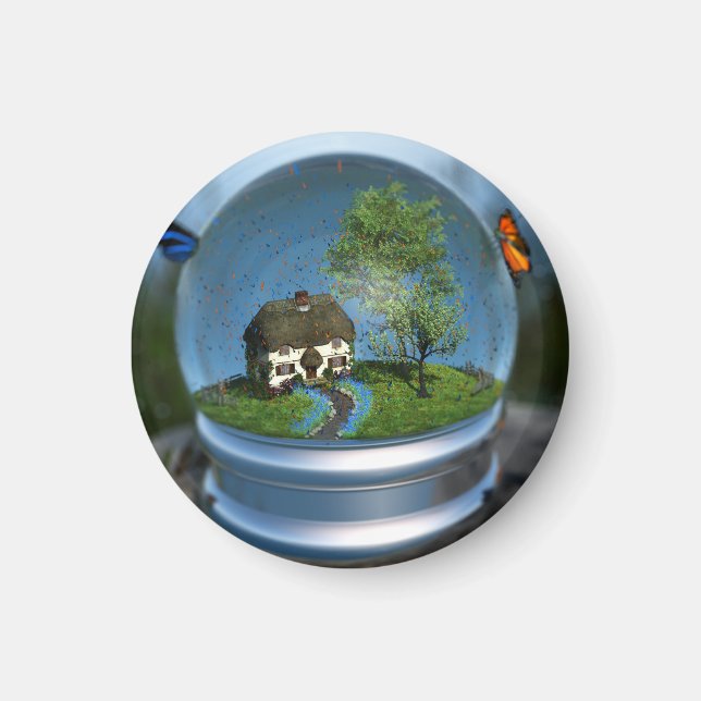 imán de glóbulos de mariposa (Frente)