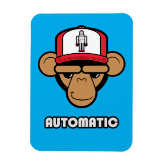 Imán de gorra robot chimpancé