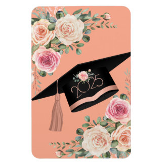 Imán de Graduación Floral 2025
