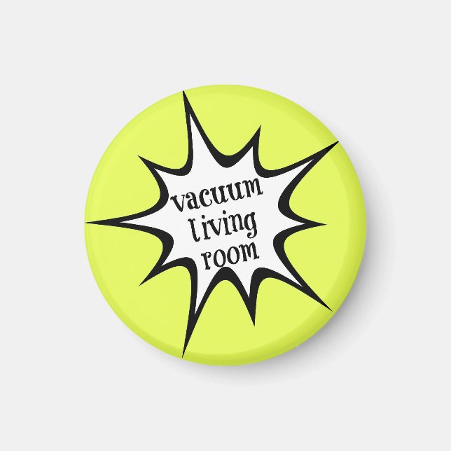 imán de gráfico de tareas - sala de estar de vacío (Frente)