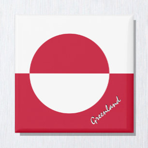 Imán de Groenlandia, Patriótico, Bandera de Groenl