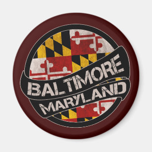 imán de grunge Baltimore Maryland
