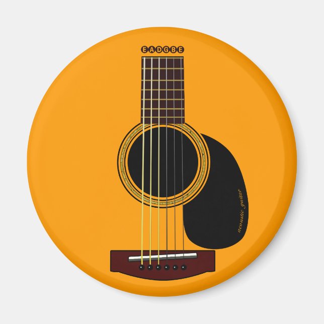 imán de guitarra acústica (Frente)
