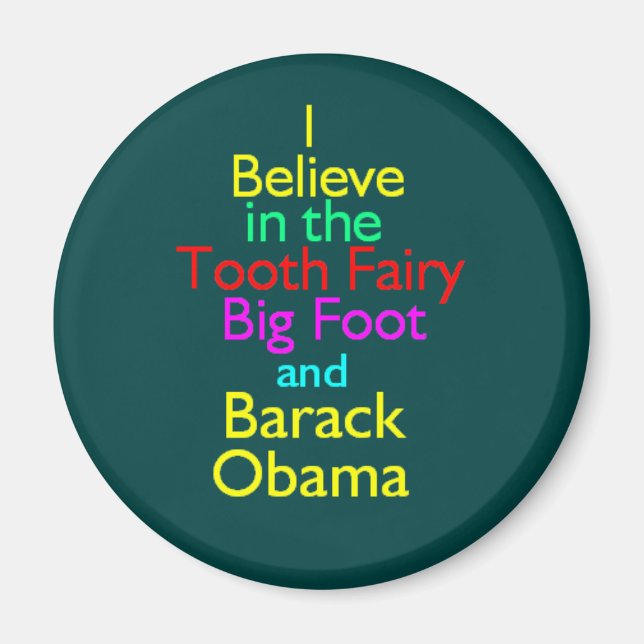 Imán de hadas de dientes de Obama (Frente)